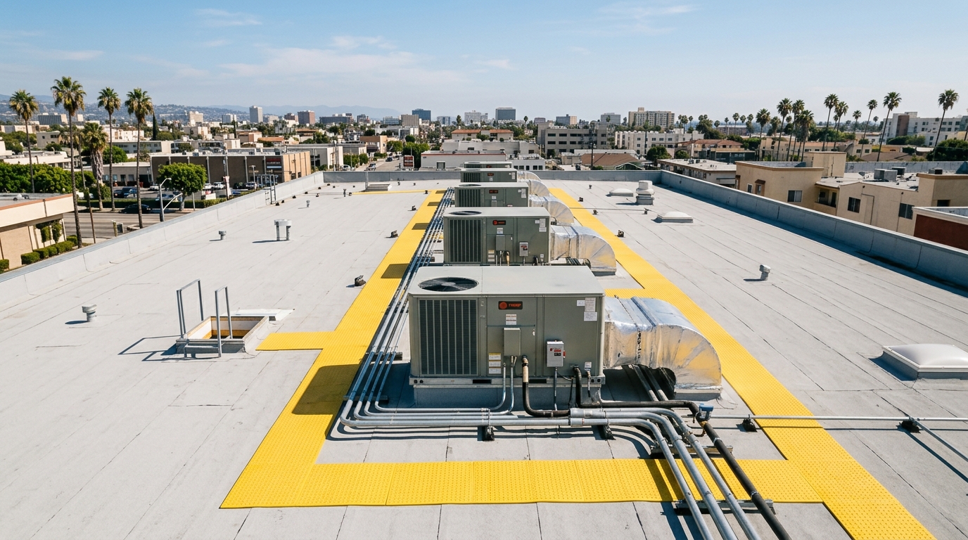 Illustrative photo of rooftop package unit