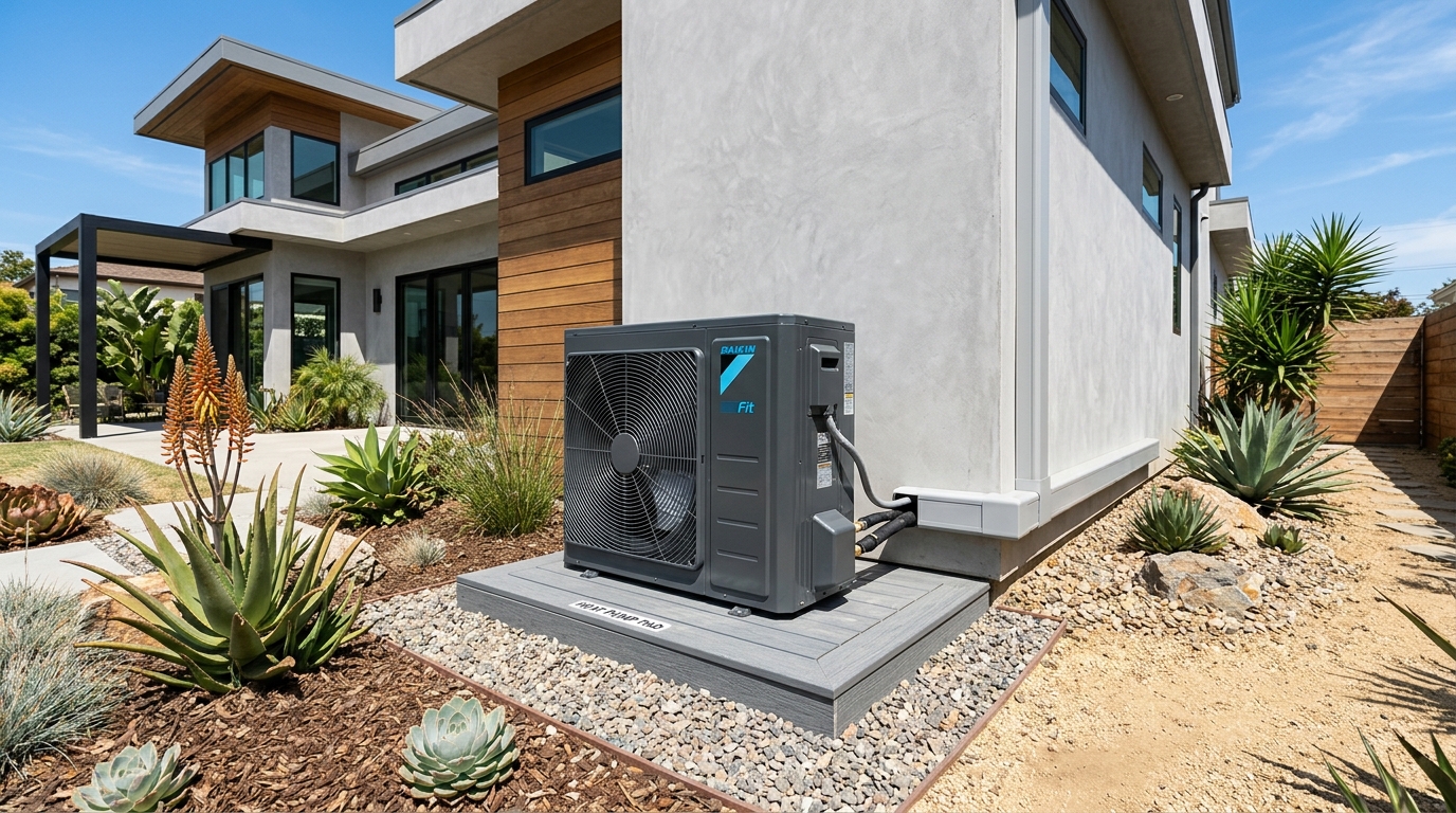 Illustrative photo of heat pump replacement
